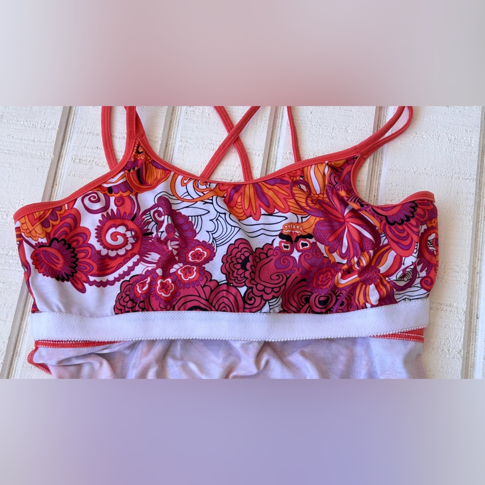 prAna Women’s Ayla Dress Athleisure/Outdoor Shelf Bra CrissCross Straps Size XL - Picture 6 of 10
